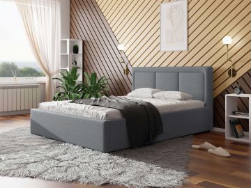 Łóżko tapicerowane ze stelażem rolowanym Koay