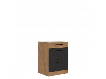 Szafka kuchenna dolna z szufladami Woodline 60 D 3S BB