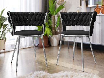 Komplet dwóch nowoczesnych krzeseł Archie DC-1141/CM
