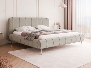 Łóżko tapicerowane na nóżkach Sunita XI
