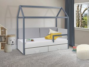 Łóżko jednoosobowe z barierką Fitonia II 90